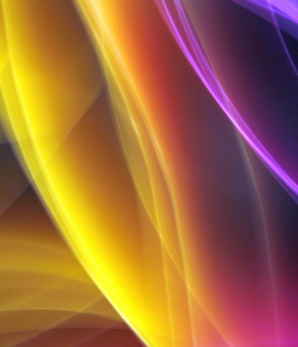 Abstract blue neon geometric shapes representing evening energy flow